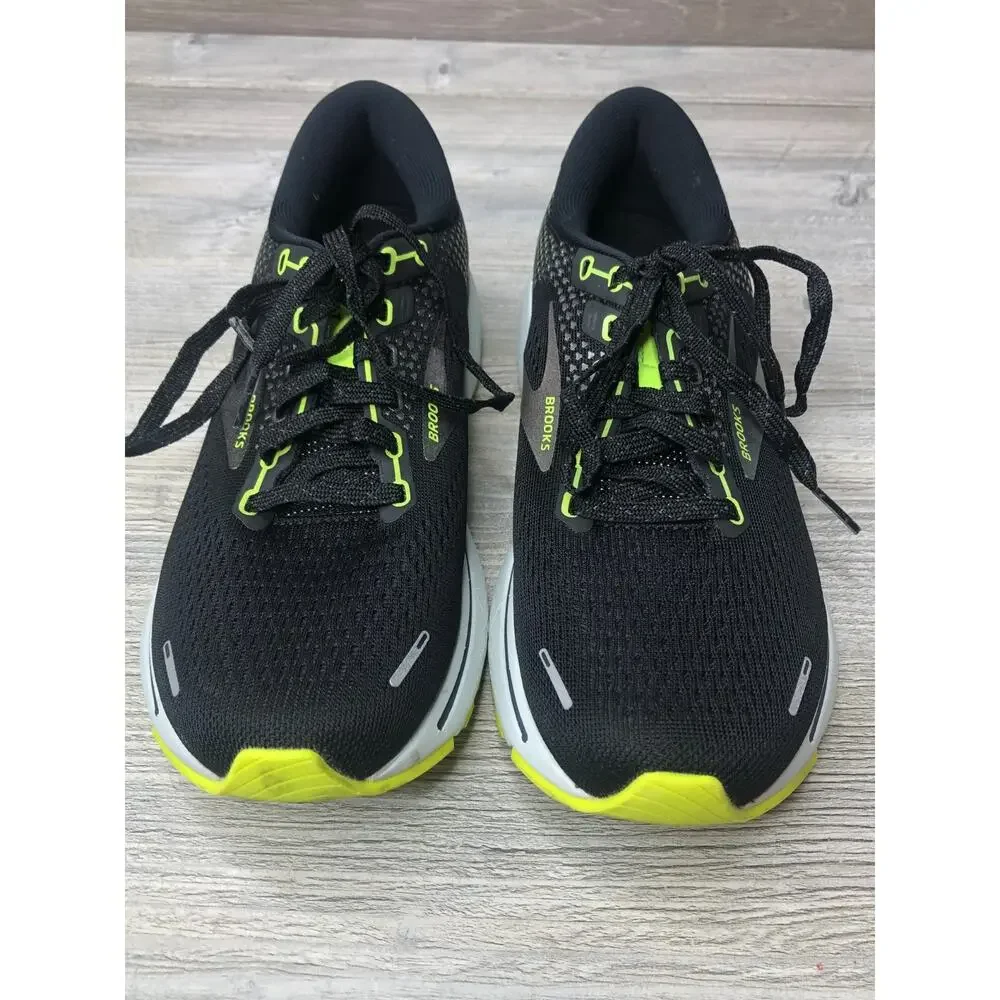 BROOKS Ghost 14 Running Sneakers, Women's Sz 7.5 Black Yellow